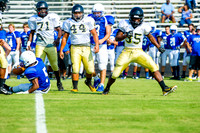 Clayton High School host a football scrimmage