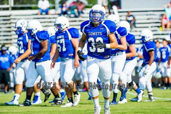 Clayton High School host a football scrimmage