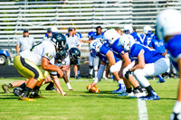 Clayton High School host a football scrimmage