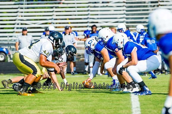 Clayton High School host a football scrimmage