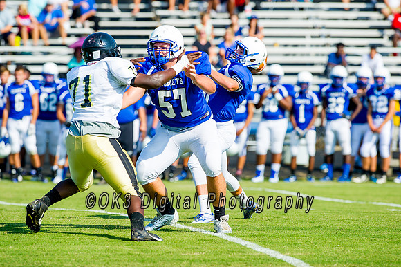 Clayton High School host a football scrimmage
