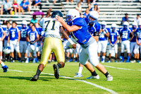Clayton High School host a football scrimmage