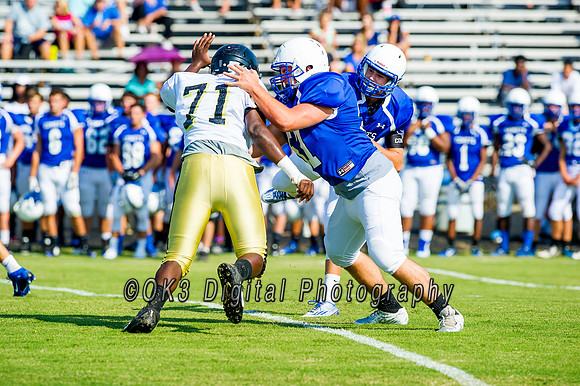 Clayton High School host a football scrimmage
