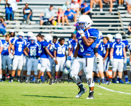 Clayton High School host a football scrimmage