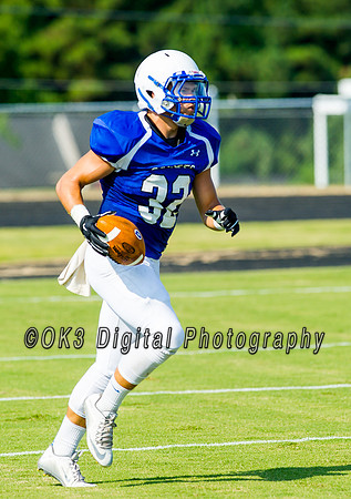 Clayton High School host a football scrimmage