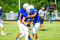 Clayton High School host a football scrimmage