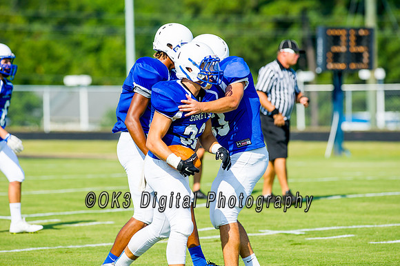 Clayton High School host a football scrimmage