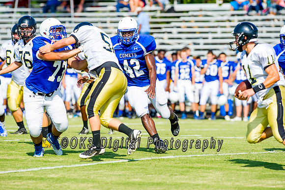 Clayton High School host a football scrimmage