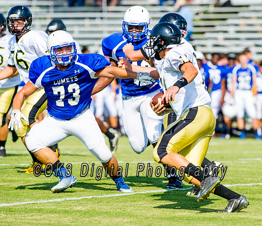 Clayton High School host a football scrimmage