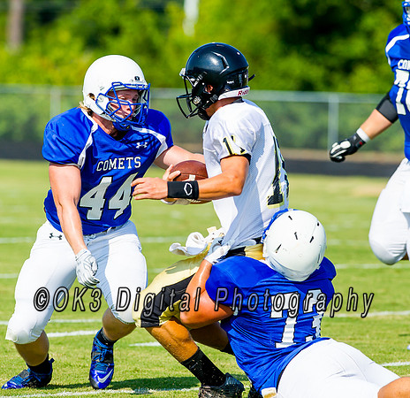 Clayton High School host a football scrimmage