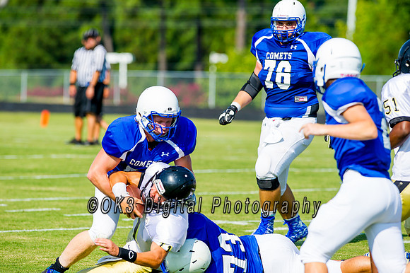 Clayton High School host a football scrimmage