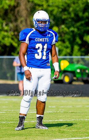 Clayton High School host a football scrimmage