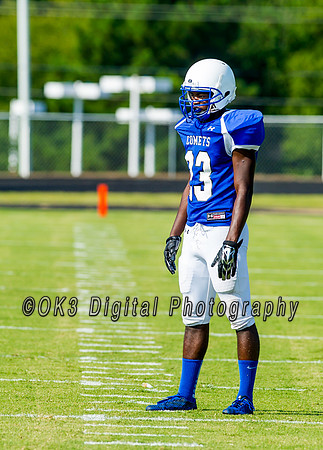 Clayton High School host a football scrimmage