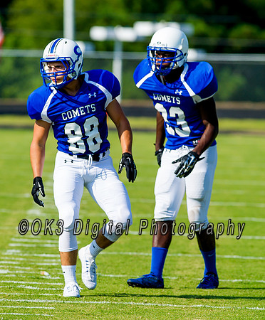 Clayton High School host a football scrimmage