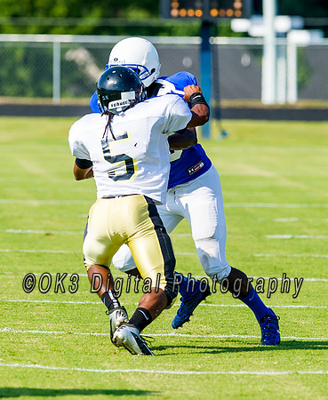 Clayton High School host a football scrimmage