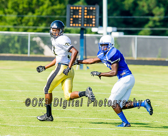 Clayton High School host a football scrimmage
