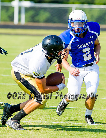 Clayton High School host a football scrimmage