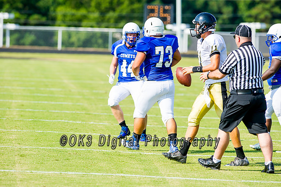 Clayton High School host a football scrimmage
