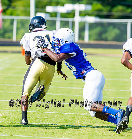 Clayton High School host a football scrimmage