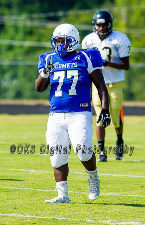 Clayton High School host a football scrimmage