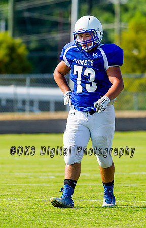 Clayton High School host a football scrimmage