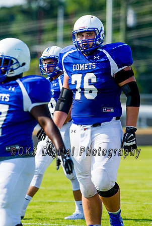 Clayton High School host a football scrimmage