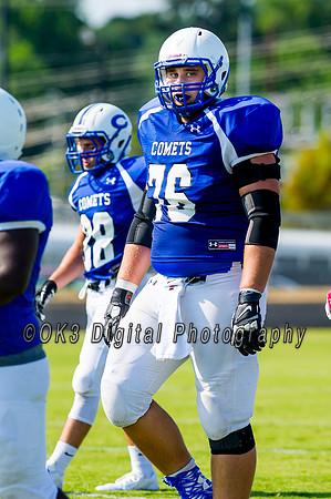 Clayton High School host a football scrimmage
