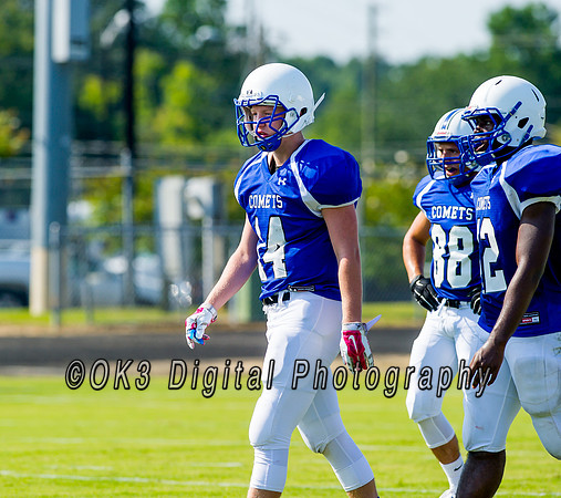 Clayton High School host a football scrimmage