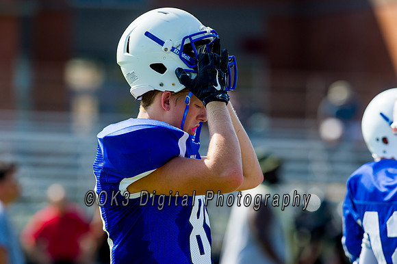 Clayton High School host a football scrimmage