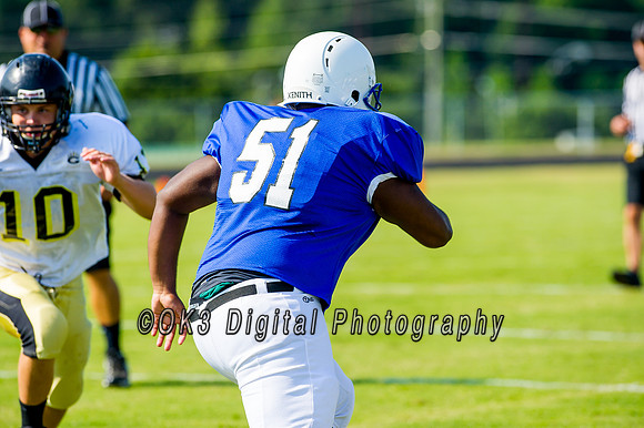 Clayton High School host a football scrimmage