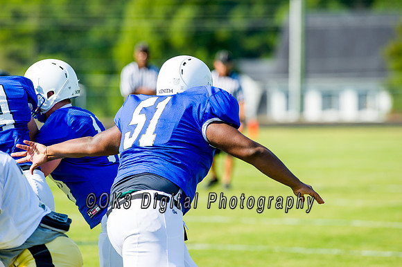 Clayton High School host a football scrimmage