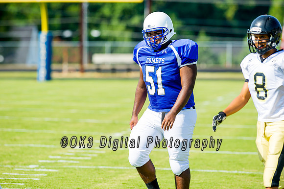 Clayton High School host a football scrimmage