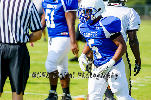 Clayton High School host a football scrimmage