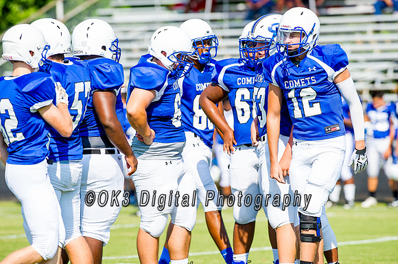 Clayton High School host a football scrimmage