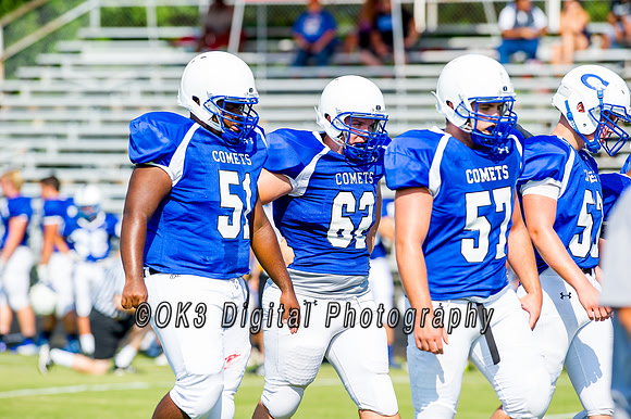 Clayton High School host a football scrimmage