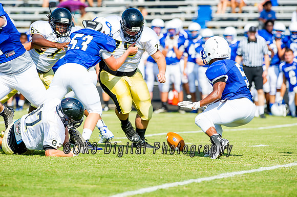 Clayton High School host a football scrimmage