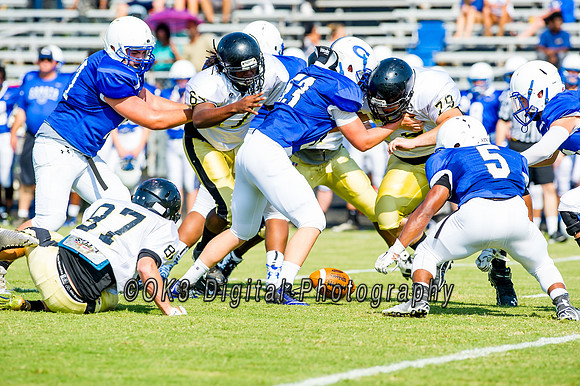 Clayton High School host a football scrimmage