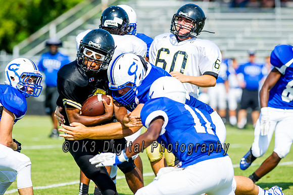 Clayton High School host a football scrimmage
