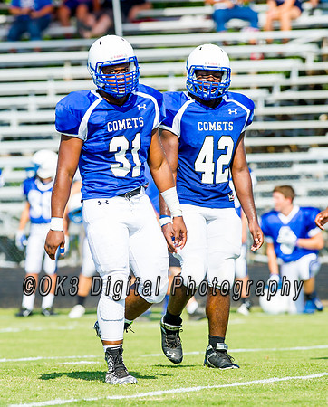 Clayton High School host a football scrimmage