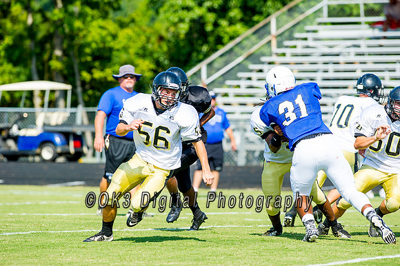 Clayton High School host a football scrimmage