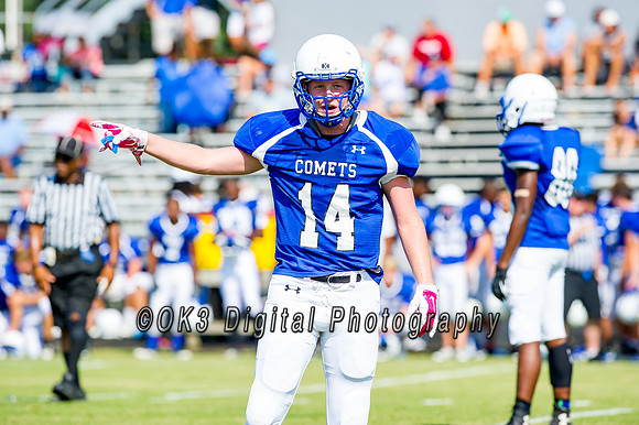 Clayton High School host a football scrimmage