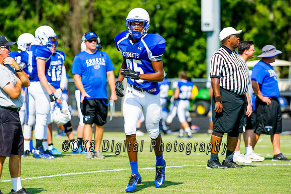 Clayton High School host a football scrimmage