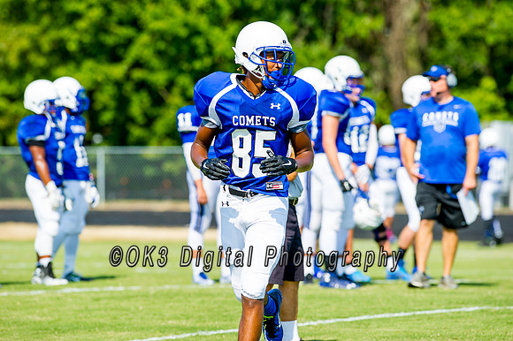 Clayton High School host a football scrimmage