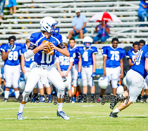 Clayton High School host a football scrimmage