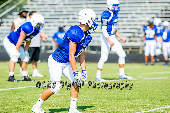 Clayton High School host a football scrimmage