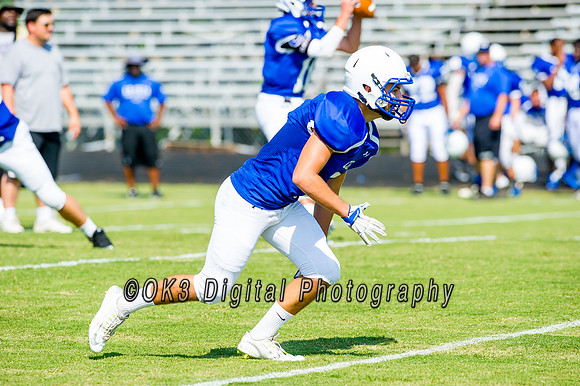 Clayton High School host a football scrimmage