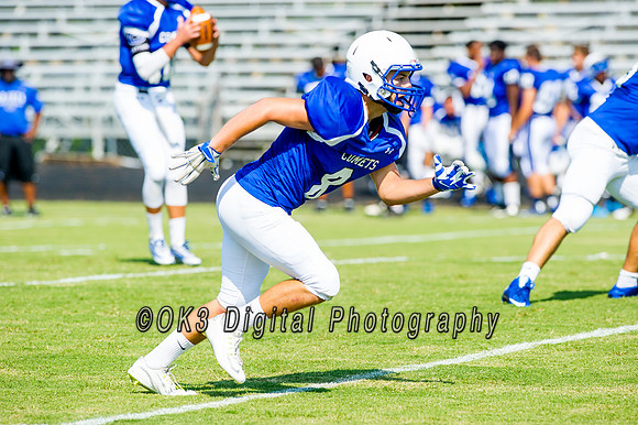 Clayton High School host a football scrimmage