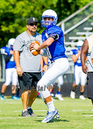 Clayton High School host a football scrimmage