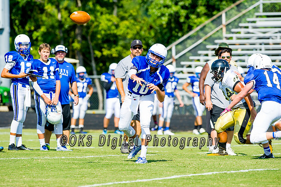 Clayton High School host a football scrimmage