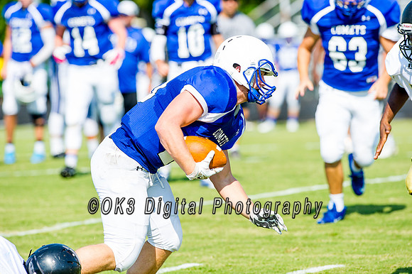 Clayton High School host a football scrimmage